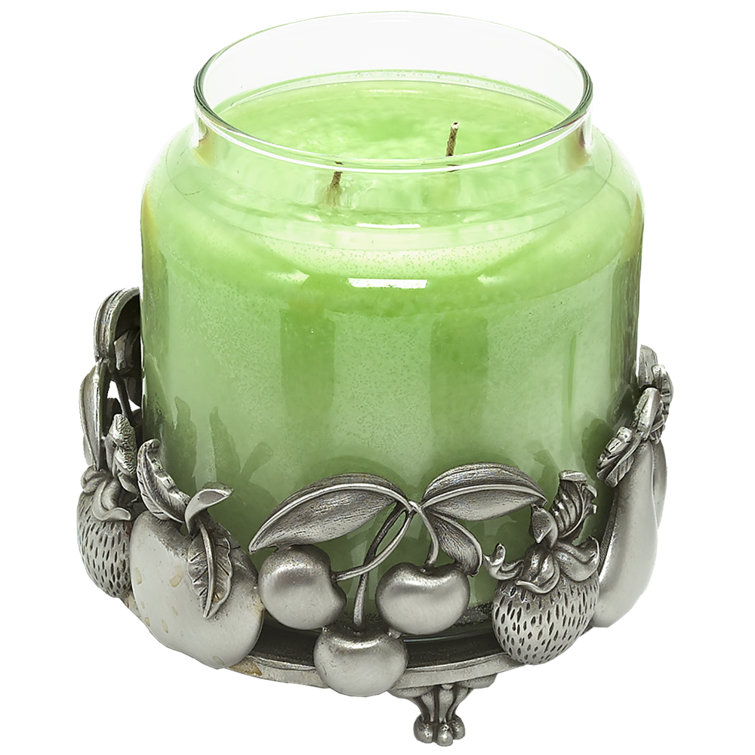 BiancaCollection Large Fruit Pewter Jar Candle Holder Wayfair
